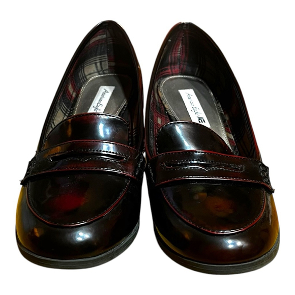 Women's American Eagle Loafer Heels, 9.5, Maroon - Picture 2 of 12